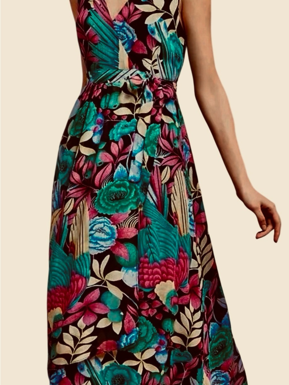 Anthropologie Floral Boardwalk Maxi Dress By Maeve